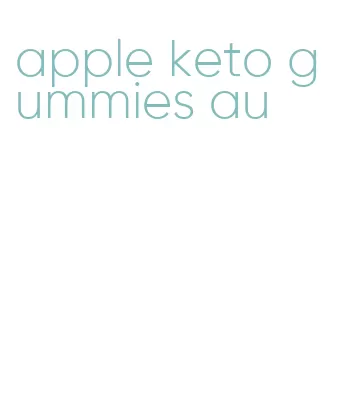 apple keto gummies au