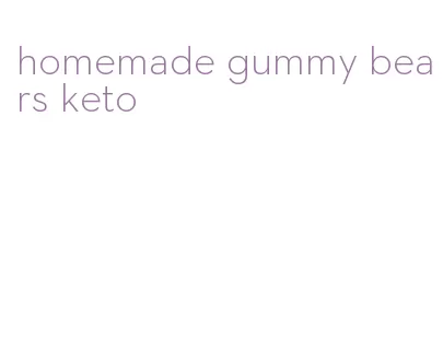 homemade gummy bears keto