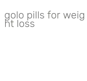 golo pills for weight loss