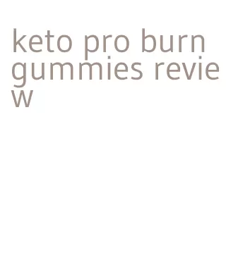 keto pro burn gummies review
