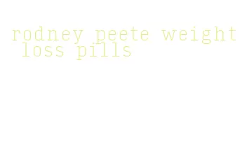 rodney peete weight loss pills