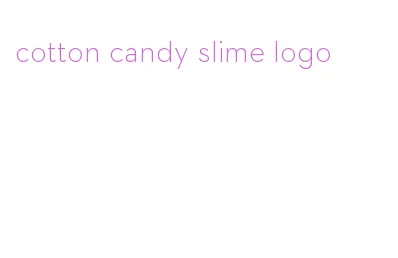 cotton candy slime logo