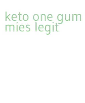 keto one gummies legit