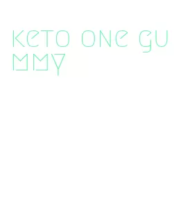 keto one gummy