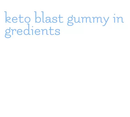 keto blast gummy ingredients