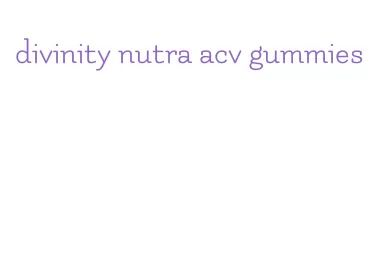 divinity nutra acv gummies