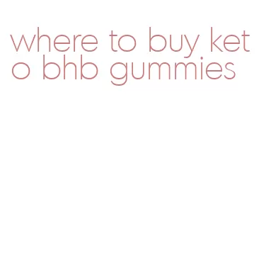 where to buy keto bhb gummies