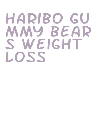 haribo gummy bears weight loss