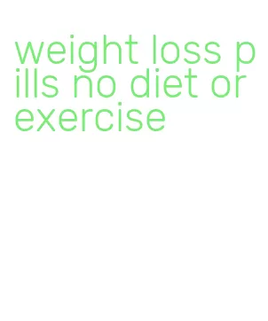 weight loss pills no diet or exercise